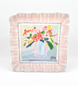 Lauren Dunn Floral Acrylic Blocks