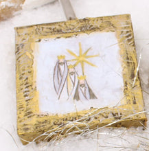 Load image into Gallery viewer, Handpainted Canvas Nativity Ornament 4&#39;&#39;