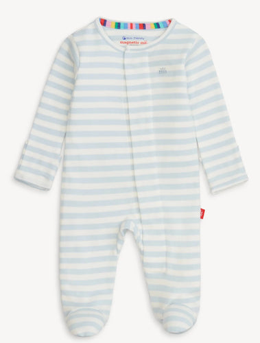Blue Stripe Footie