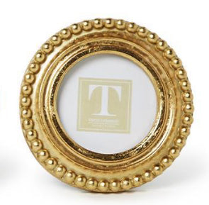 Gold Beaded Texture Frame