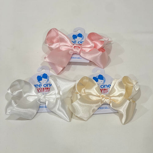 Medium French Satin Basic Bow