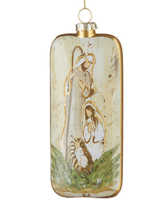 6’’ Holy Family Rectangle Ornament