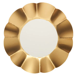 Gold and White Flower Paper Dessert Bowl