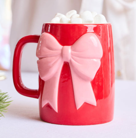 Organic Mug Red and Pink