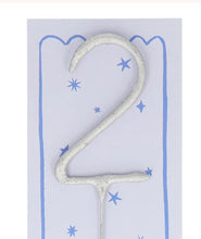 Load image into Gallery viewer, Silver Sparkler Candle