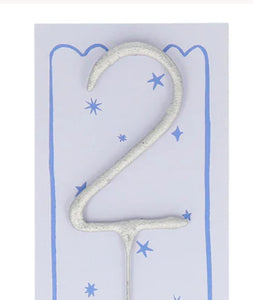 Silver Sparkler Candle