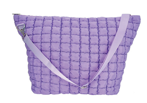 Vivid Violet Puffy Weekender
