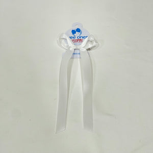 Tiny Satin Bow with tails