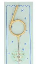 Load image into Gallery viewer, Gold Sparkler Candle