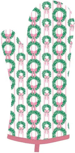 Rosy Wreaths Oven Mitt