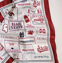 Load image into Gallery viewer, Mississippi State Silk Scarf