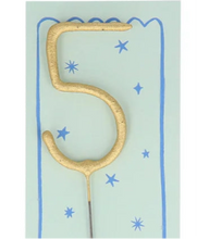 Load image into Gallery viewer, Gold Sparkler Candle