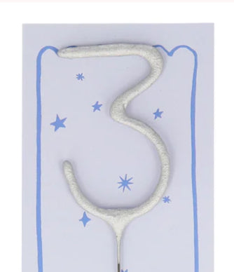Silver Sparkler Candle