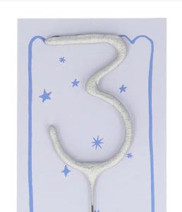 Silver Sparkler Candle