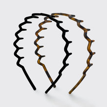 Load image into Gallery viewer, Zigzag Headband- Black &amp; Tort