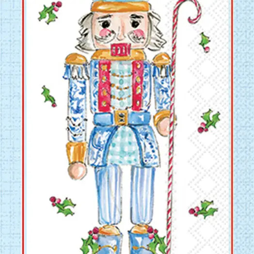 Blue Nutcracker Guest Napkins 16ct