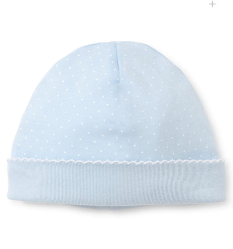 New Kissy Dots Print Hat Blue