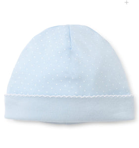 New Kissy Dots Print Hat Blue