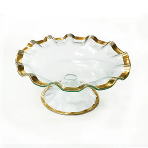 Ruffle Footed Serving Bowl