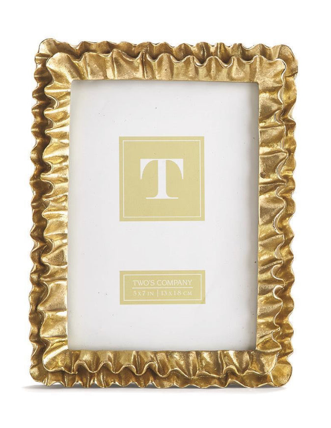 Gold Ruffles Frame
