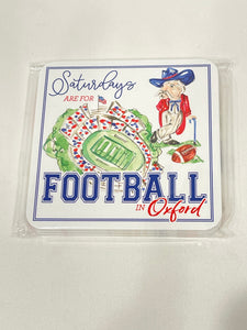 Ole Miss Rebels Hand-painted Square Coasters