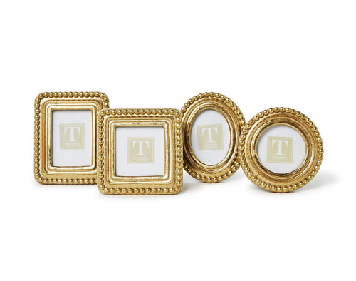 Gold Beaded Texture Frame
