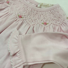 Load image into Gallery viewer, Pink Gown w/ Heart Smocking