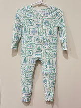 Load image into Gallery viewer, Annie PJ Onesie Yuletide Vignette Blue