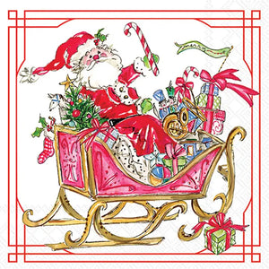 Santa Sleigh with Presents Lunch Napkins