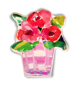Lauren Dunn Floral Acrylic Blocks