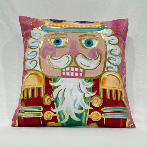 Pink Mr. Nutcracker Pillow 16