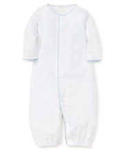 Load image into Gallery viewer, White with Light Blue Trim Convertor Gown