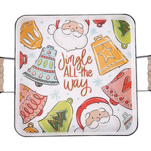 Load image into Gallery viewer, Jingle All the Way Santa Enamel Tray