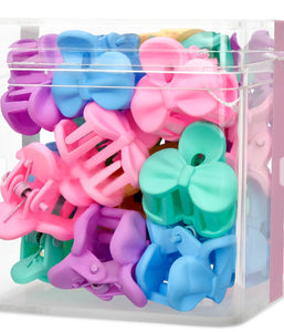 Mini Bows Hair Clips Set