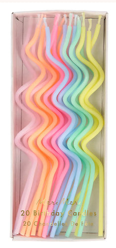 Pastel Swirly Candles