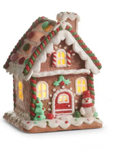 Load image into Gallery viewer, 7” Lighted Gingerbread House