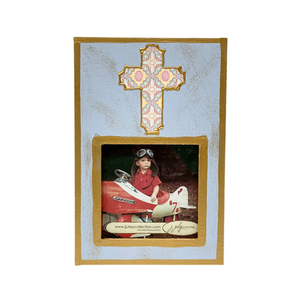 Cross Painted Wooden Frames