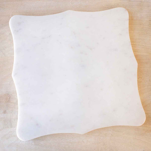 Marble Serving Board - 12x12 White