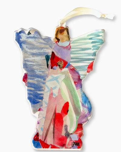Violet Angel Acrylic Ornament .25’’