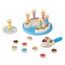 Load image into Gallery viewer, Wooden Birthday cake Set