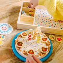Load image into Gallery viewer, Wooden Birthday cake Set