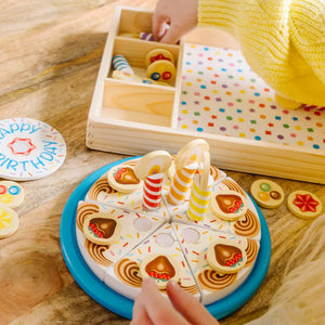 Wooden Birthday cake Set