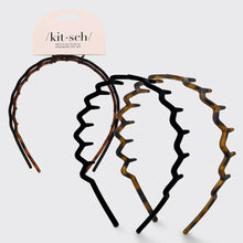 Load image into Gallery viewer, Zigzag Headband- Black &amp; Tort