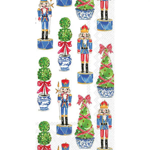 Nutcrackers and Topiary Guest Napkins 16 ct