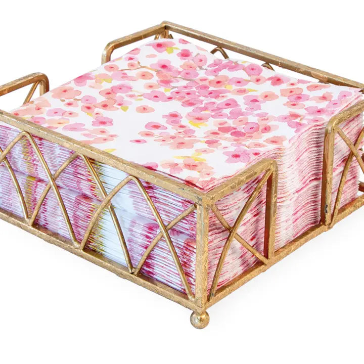 Arch/Cocktail Gold Leaf Napkin Caddie