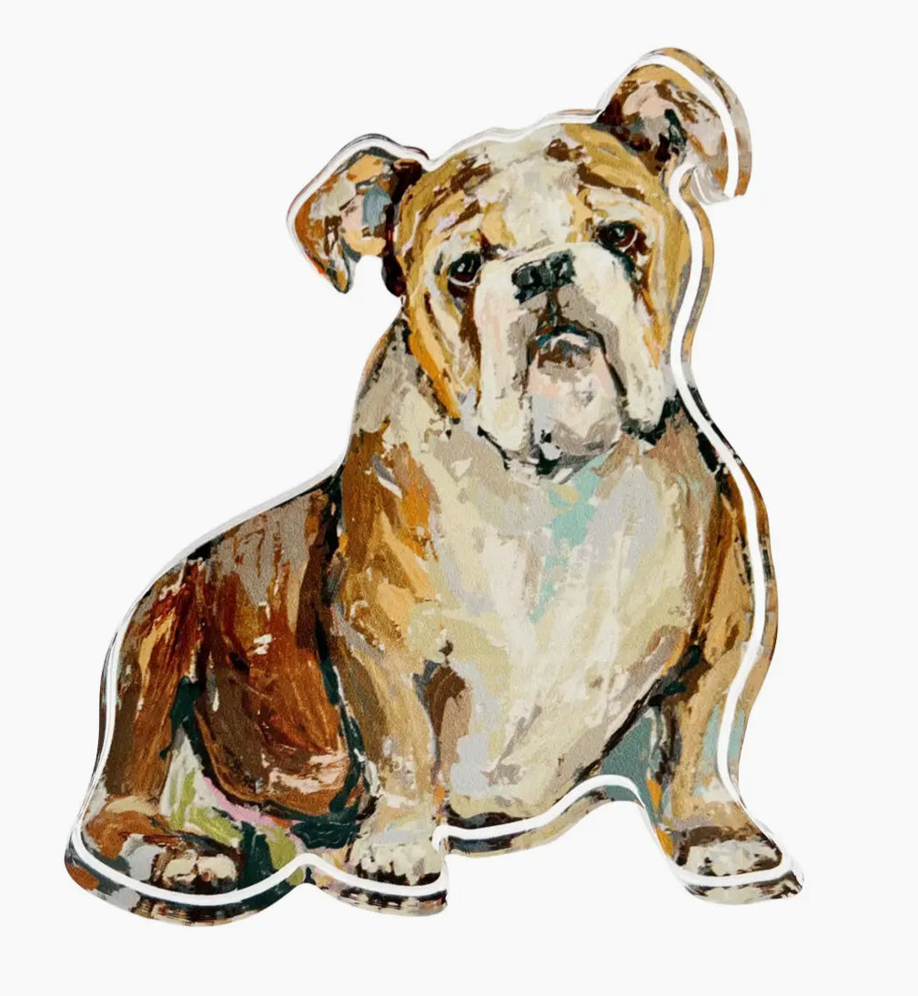 MS Bulldog Acrylic Ornament .25’’