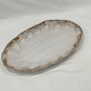 Fluttered Oval Platter