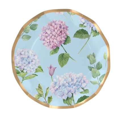 Wavy Hydrangeas Plates