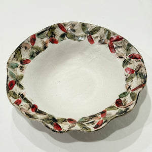 Criss Cross Christmas Bowl