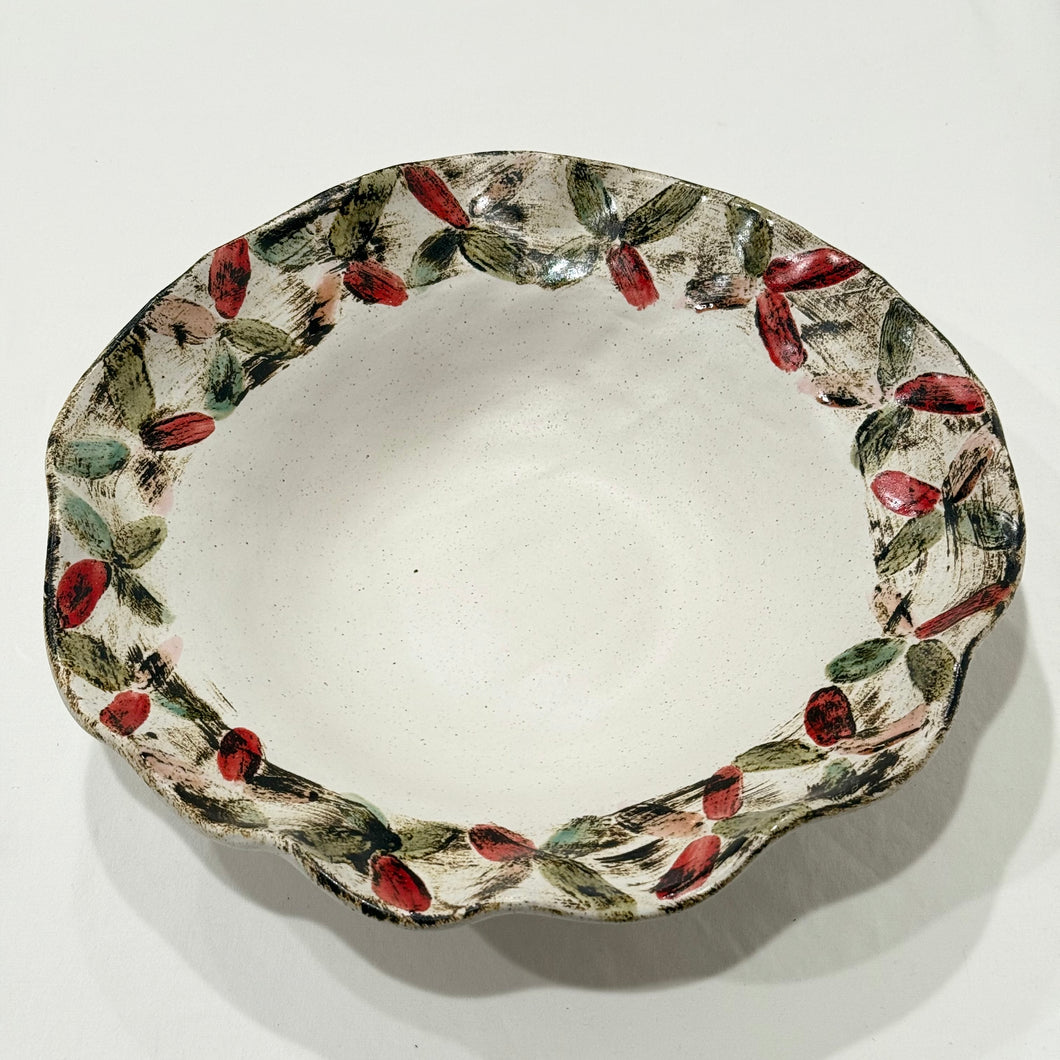 Criss Cross Christmas Bowl